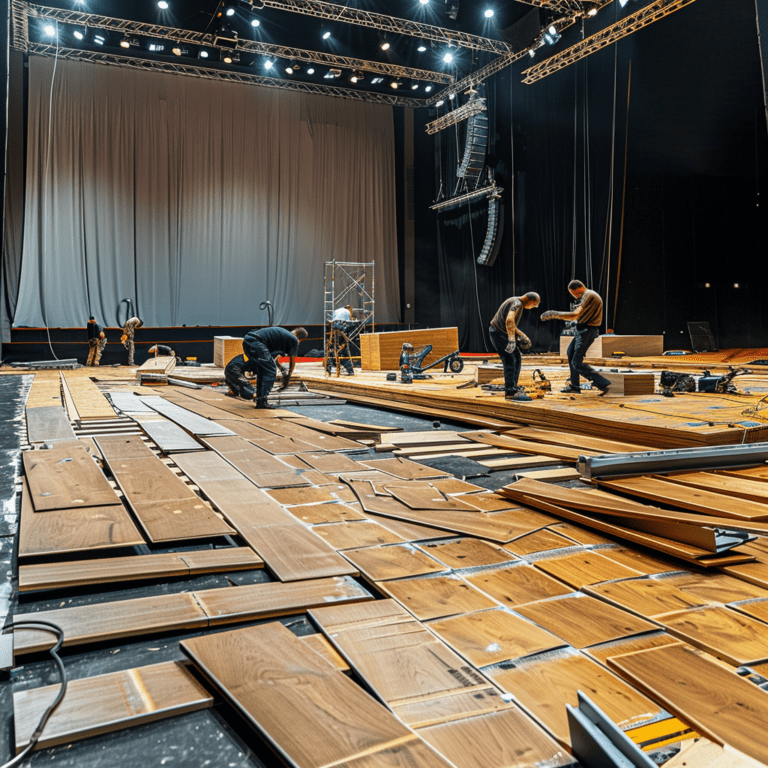 stage floor material