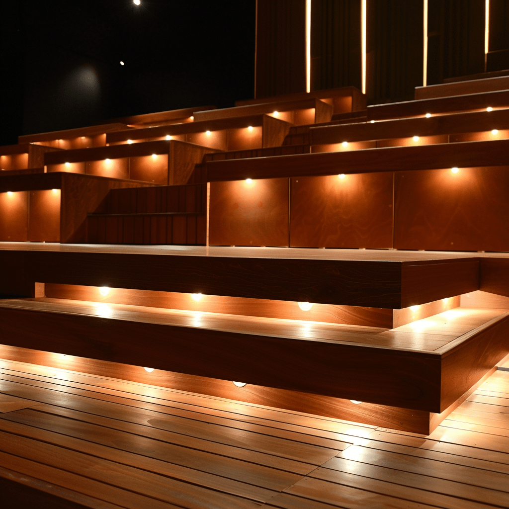 Teak Wooden Stage Flooring